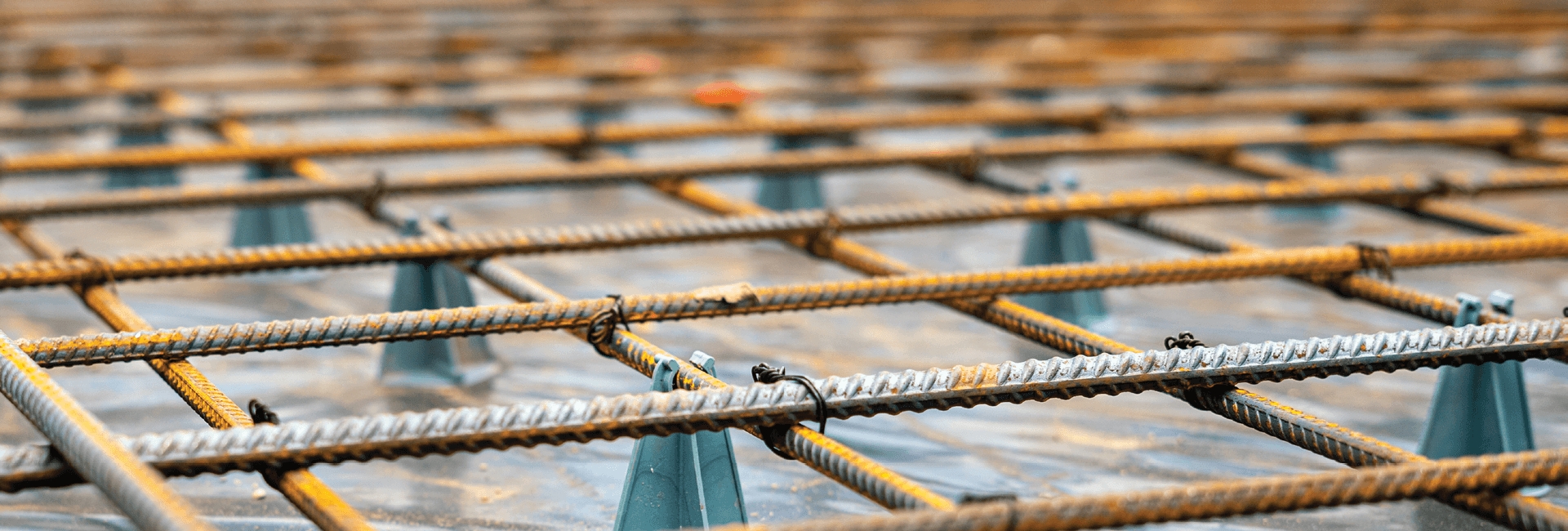 Steel grid laid down