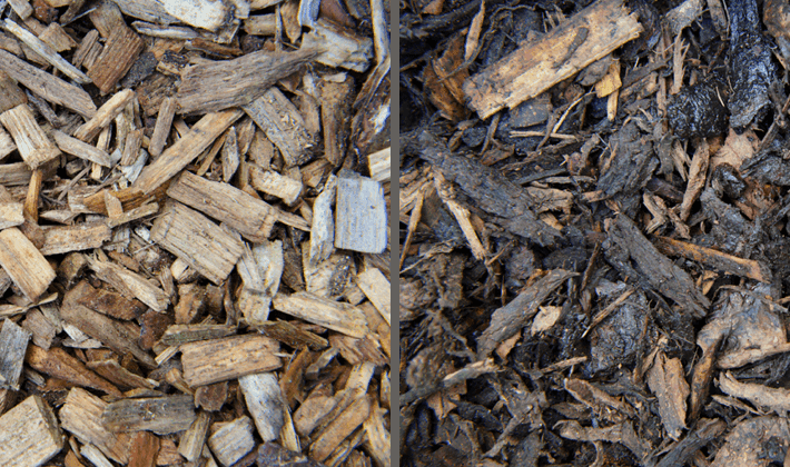 Comparison of landscaping bark. Play bark vs ornamental bark.