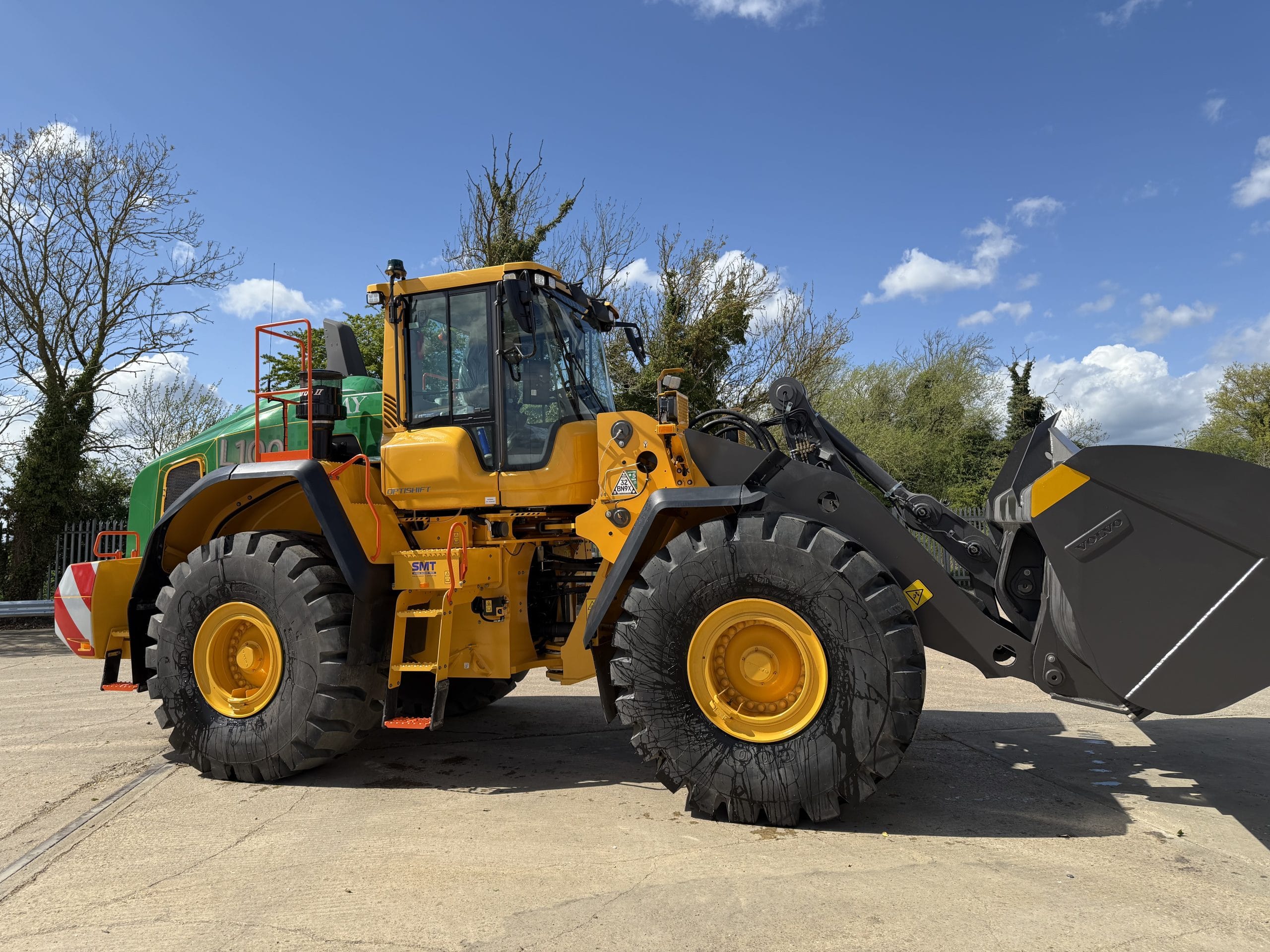 Day Aggregates 100th yellow loading shovel